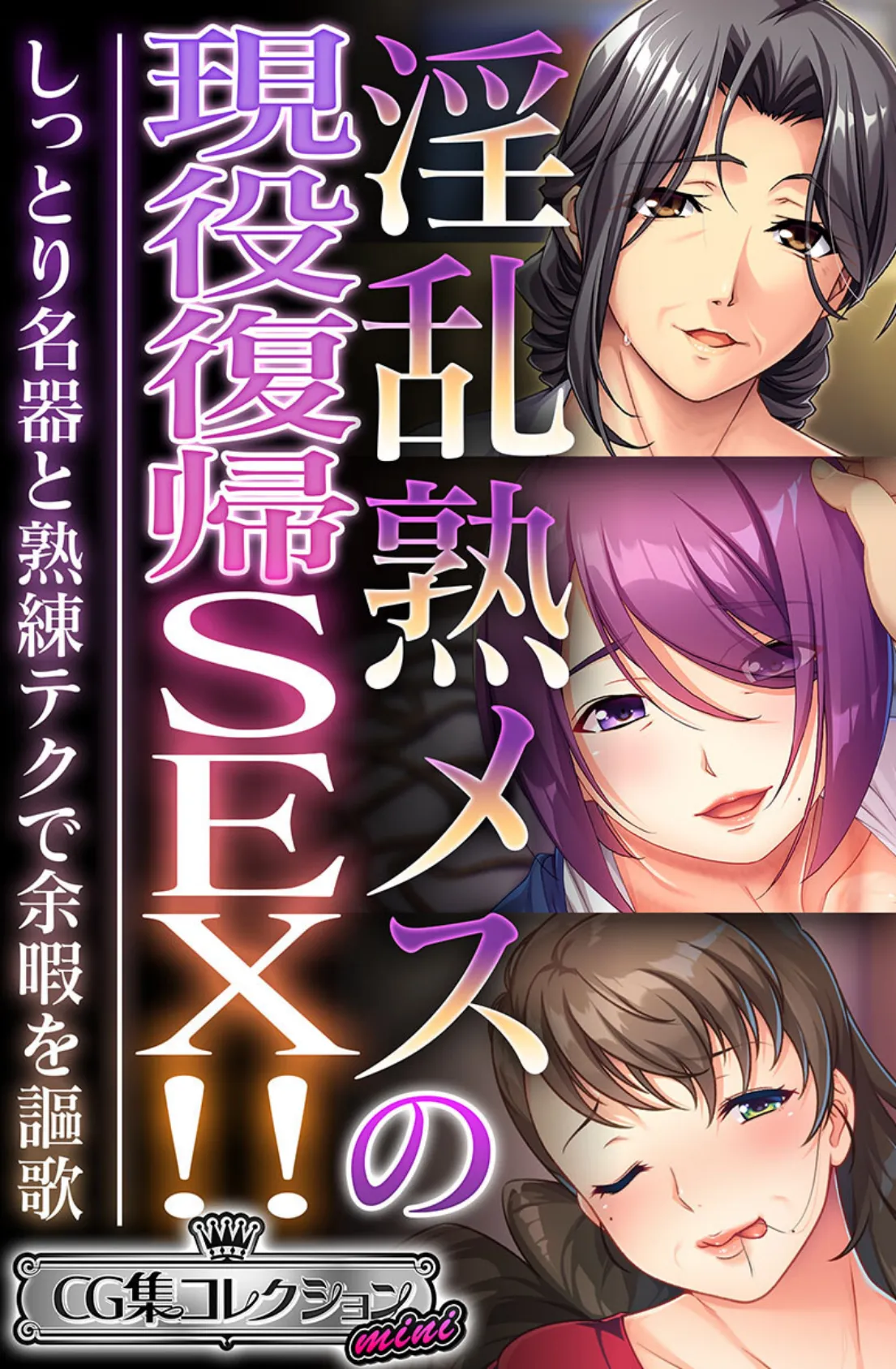 淫乱熟メスの現役復帰SEX！！ 〜しっとり名器と熟練テクで余暇を謳歌〜【CG集コレクション ミニ】