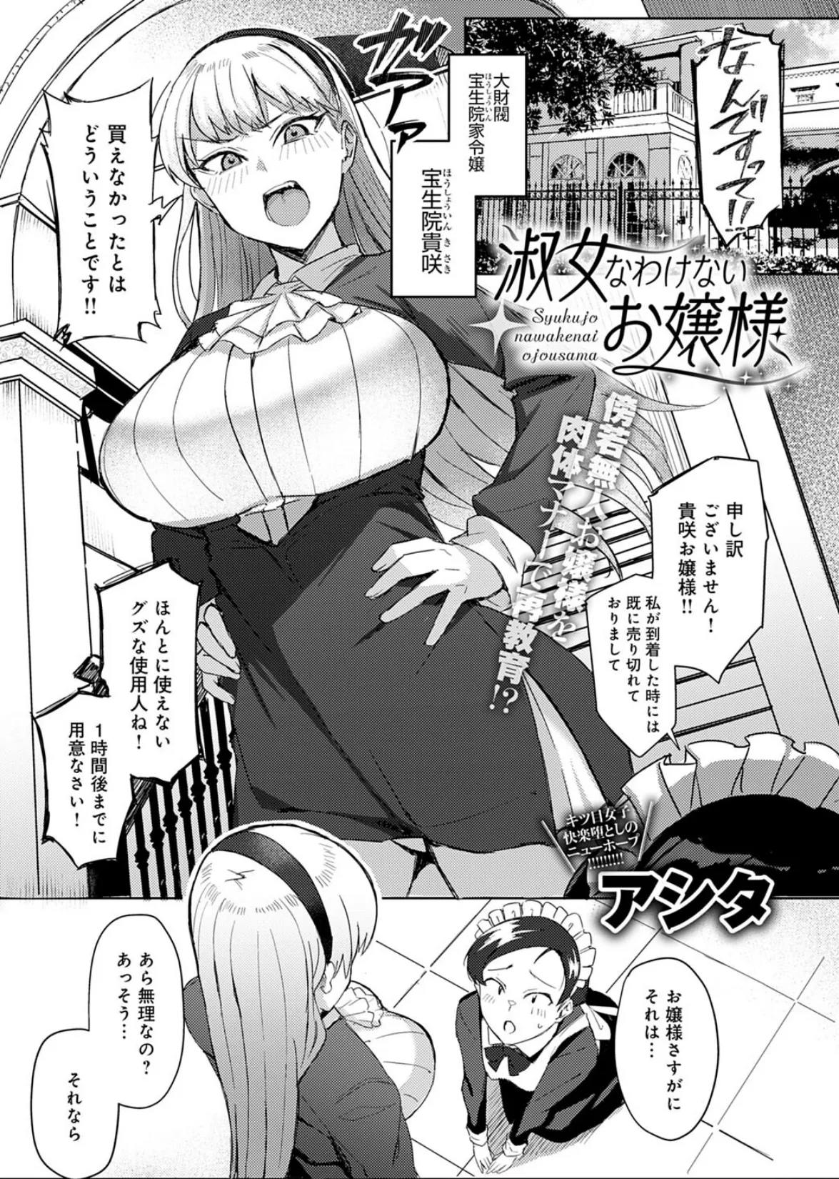 淑女なわけないお嬢様 1ページ